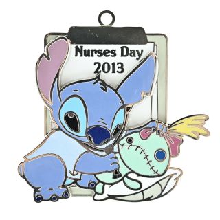Disney Lilo And Stitch Nurses Day Pin 2013 Scrump Le 1500 On Card