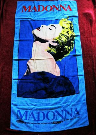 Madonna Untouched True Blue Beach Towel Boy Toy Winterland Herb Ritts Promo