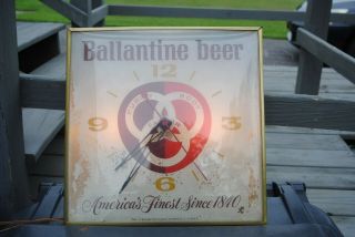 Vintage Ballantine Beer Pam Clock Look