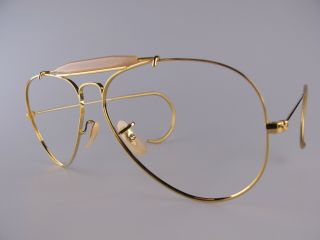 Vintage B&l Ray Ban Outdoorsman Eyeglasses Frames Size 58 - 14 W/coiled Ams Usa