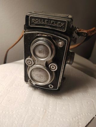 Vintage Camera Rolleiflex Drp Drgm Compur - Rapid Carl Zeiss Jena Tessar 3l