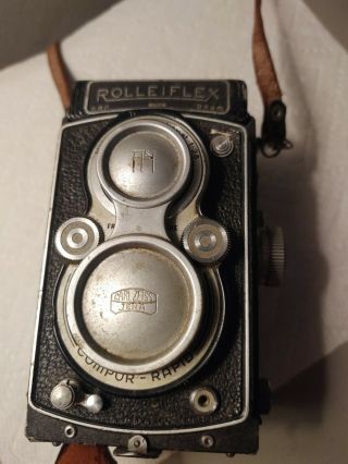 Vintage camera Rolleiflex DRP DRGM Compur - Rapid Carl Zeiss Jena Tessar 3l 2