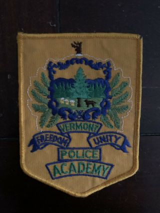 Vermont Police Academy Vintage Patch
