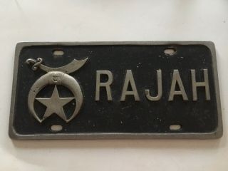 Vintage Thick Aluminum Rajah/shriner 