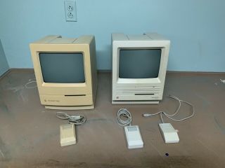 Vintage Apple Macintosh Se Superdrive & Macintosh Classic Computers,  3 Mice