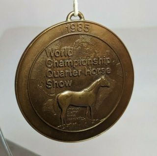 Vogt Medal 1985 World Championship Quarter Horse Show Award Medallion
