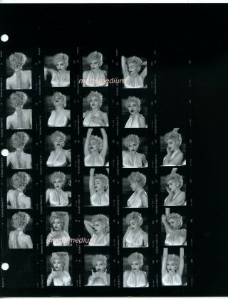 M814 Madonna Vogue Video 1990 Vintage Contact Sheet Photo Herb Ritts Fincher