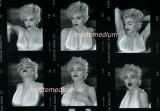 M814 MADONNA Vogue Video 1990 VINTAGE CONTACT SHEET PHOTO Herb Ritts FINCHER 3