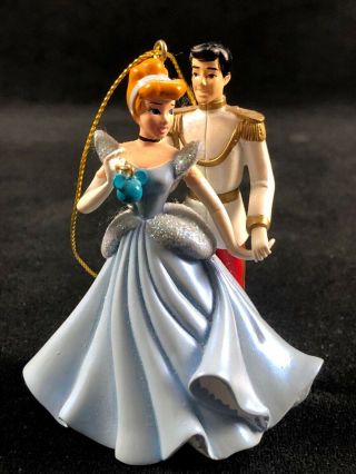 Vintage Disney Cinderella Prince Charming Christmas Ornament Resin Hallmark 2
