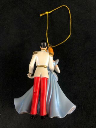 Vintage Disney Cinderella Prince Charming Christmas Ornament Resin Hallmark 3