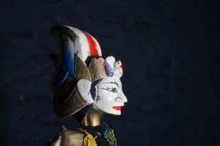 Vintage Indonesian Wayang Golek Puppets Decorative Southeast Asian Design 3