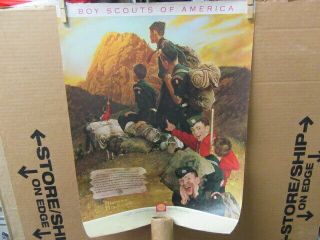 Norman Rockwell High Adventure At Philmont Print 16 By 21 Ptr2