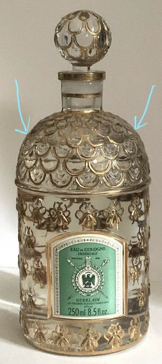 Vtg 1994 Guerlain Imperiale Eau De Cologne Gold Bee Bottle 250ml 8.  5oz Full 2