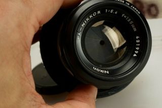 Vintage Nikon EL - Nikkor 135mm F/5.  6 Enlarger Lens with Cap 43mm 2