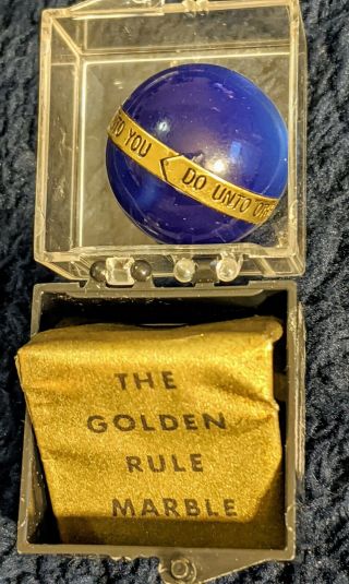 Boy Scout - Blue Marble From The 1960 National Jamboree - The Golden Rule