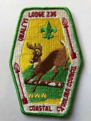 Unaliyi Lodge 236 J1b Oa Jacket Patch Order Of The Arrow Boy Scouts