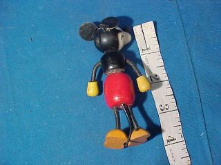Orig 1930s MICKEY MOUSE Wood Jointed 4 