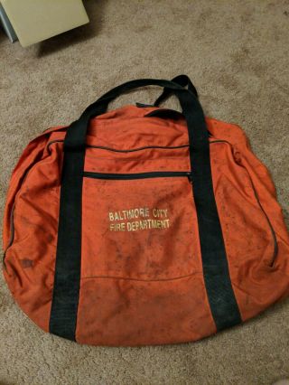 Baltimore Fire Department Bunker/ Turn Out Gear Bag Fd Issue