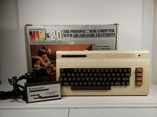Vintage Commodore Vic - 20 Computer Matching Serial