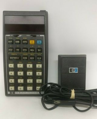 Vintage Hp Calculator 33e Scientific Hewlett Packard Ac Power Adapter For Repair