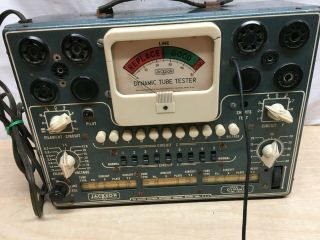 Vintage Jackson Model 115 Dynamic Tube Tester Ham Radio Equipment