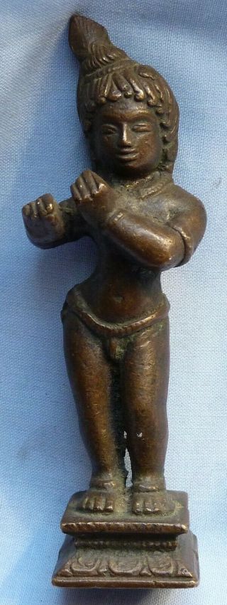 19th Century Indian Brass Figure Goddess Statue