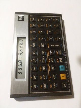 Hewlett Packard Hp 11c Scientific Calculator With Case Vintage