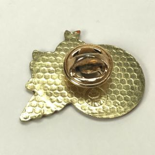 Vintage Florida Orange Bird Disney Metal Enameled Lapel Hat Pin 3