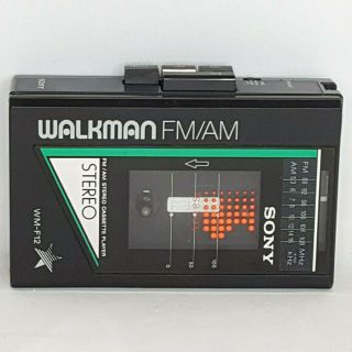 Vintage Sony Walkman Wm - F12 Am Fm Stereo Radio Cassette Player