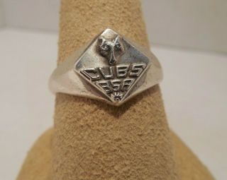 Old Stock - Vintage - Cub Scouts - Bsa - Sterling Silver - Ring - Size 9