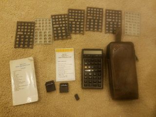 Vintage Hp - 41cx Calculator W/case,  Math 1 Module,  Circuits I Module (read)