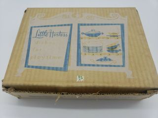 Vintage Little Hostess Childs Blue Willow China Tea Set 24 piece 3