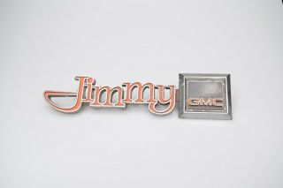 Jimmy Fender Emblem (1) Vintage Metal 1976 - 82 351758 Gmc Truck Jimmy