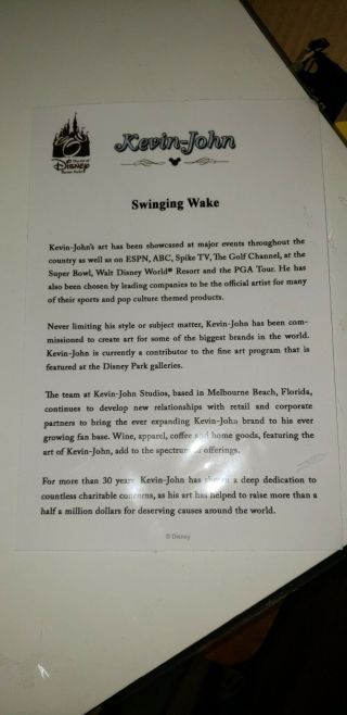 Disney Parks Haunted Mansion 50th Swinging Wake Kevin John Print Ballroom 2