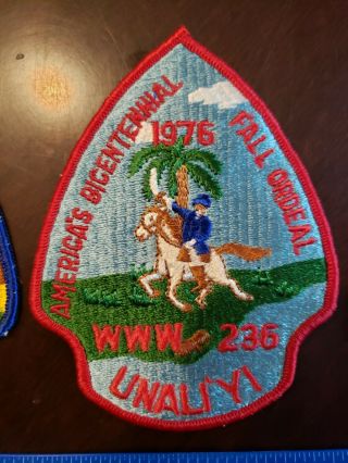 OA Unali ' Yi Lodge 236 Bicentennial Patch Set 3