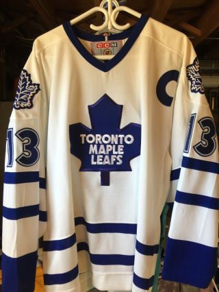 Ccm Vintage Throwback Mats Sundin Toronto Maple Leafs Jersey - Xl