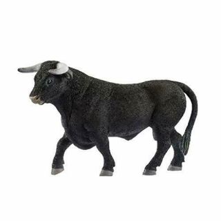 Schleich Farm World Black Bull Educational Figurine For Kids Ages 3 - 8