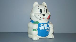Unique 1992 Cat Treats Battery Operated Meowing Treat Jar -