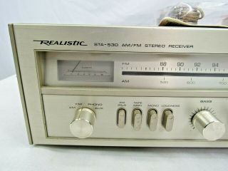 Vintage Realistic STA - 530 AM/FM Stereo Receiver Amplifier 2