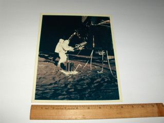 Vintage Nasa Iconic Apollo 11 Astronaut Buzz Aldrin On Moon A Kodak Color Photo