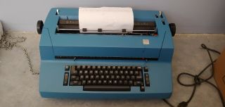 Ibm Correcting Selectric Ii Electric Typewriter Vintage Blue I -