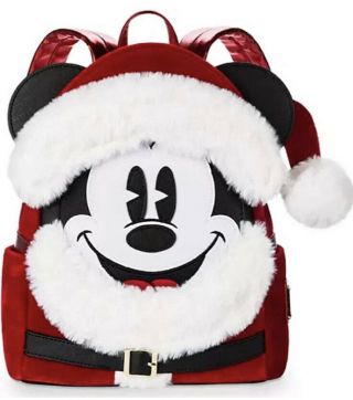 Disney Parks Loungefly Santa Mickey Mouse Holiday Christmas 2019 Backpack