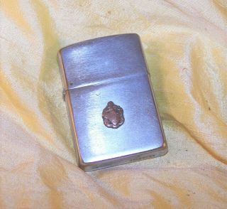 Vintage Sigma Alpha Epsilon Fraternity Zippo Lighter W/ Crest,  Sae Old