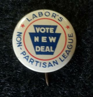 Franklin D Roosevelt Fdr Pinback Button Pin Badge Labor