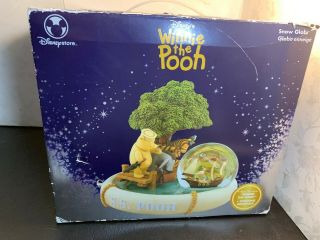 Disney Store " Ss Pooh " Winnie The Pooh Musical Snow Globe (classic Pooh)