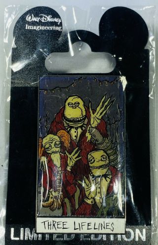 Disney Wdi Haunted Mansion Holiday Tarot Card Pin 3 Ghouls - Le 200