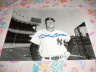 Vintage Rookie Mickey Mantle Ny Yankees Hof Hand Signed Autographed Look