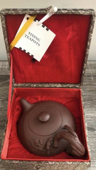Chinese Yixing Clay Teapot With Mark And Box
