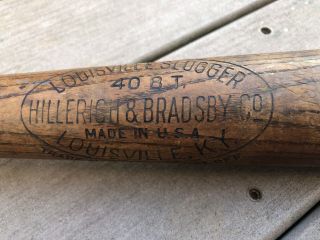 1931 - 32 Bill Terry N.  Y Giants 33” 40 B.  T Vintage Louisville Slugger Baseball Bat 2
