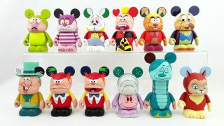 Disney Vinylmation 3  Alice In Wonderland Series Full Set 12 Figures W/ Chaser